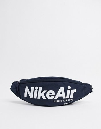 Nike Air fanny pack in navy with large logo | ASOS