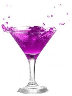 purple martini cocktail