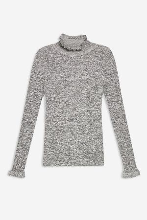 Knitted Frill Jumper - Sweaters & Knits - Clothing - Topshop USA
