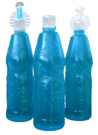 blue kool aid transparent drink
