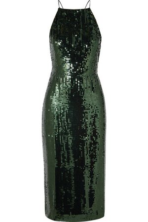 Jason Wu Collection | Open-back sequined georgette midi dress | NET-A-PORTER.COM