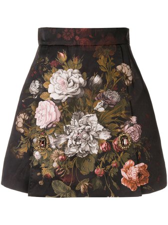 Dolce & Gabbana Floral Jacquard Skirt