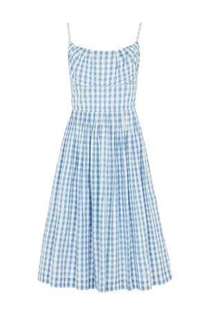 Emily and Fin Blue Check Dress
