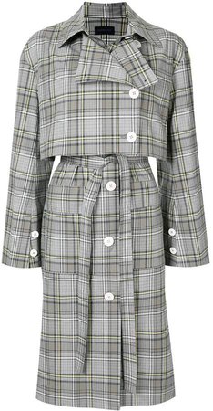 Lois checked trench coat