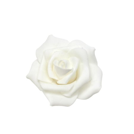 Faux White Roses In Vase | Wayfair