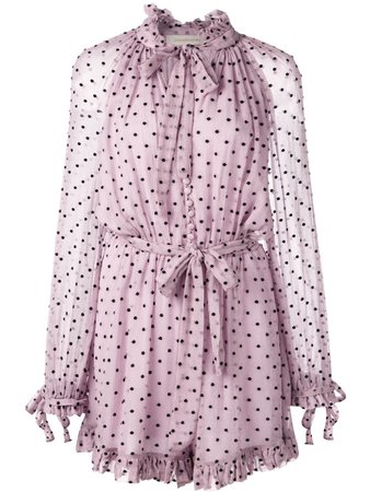 Zimmermann polka dot print playsuit $695 - Buy Online - Mobile Friendly, Fast Delivery, Price