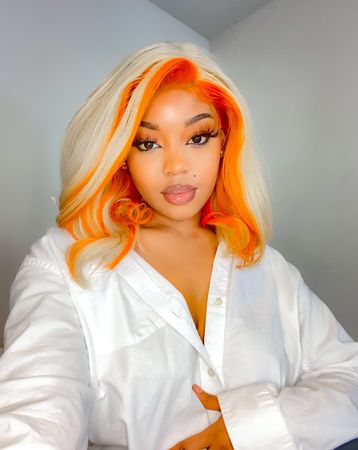 orange baddie hair - Google Search