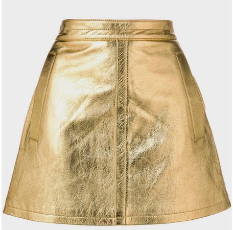 gold skirt