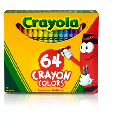 Crayola® Crayons With Sharpener 64ct : Target