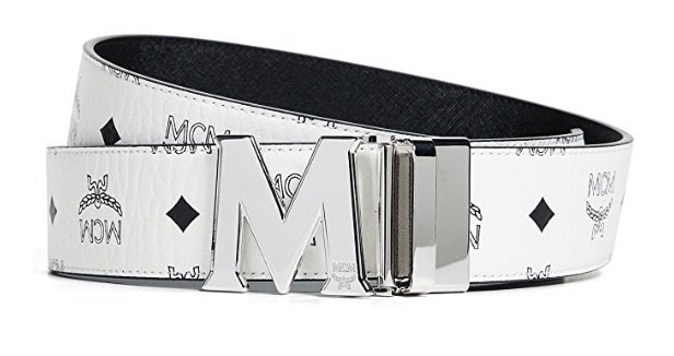 mcm silver belt