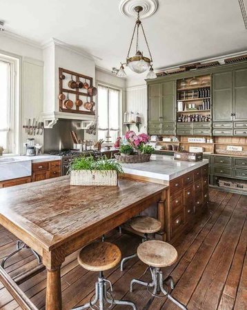 Rustic Kitchen and Dining Room