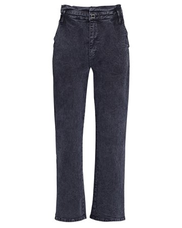 Le Jean Olympia Cropped Straight-Leg Jeans | INTERMIX®