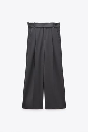 THE BELTED RELAXED TROUSER LIMITED EDITION - Mid-gray | ZARA United States