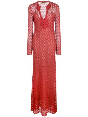 Missoni Long Lace Dress Aw19 | Farfetch.com