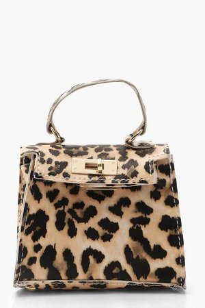 Leopard Micro Mini Grab Bag | Boohoo