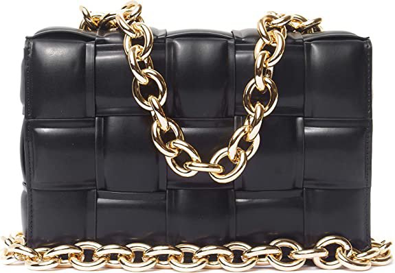 B.Bella Cassette Chain Womens Crossbody Handbag (Black): Handbags: Amazon.com