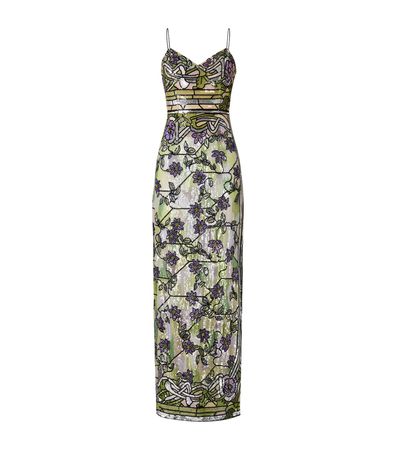 Womens Louis Vuitton multi Sequin-Embellished Asnières Gown | Harrods # {CountryCode}