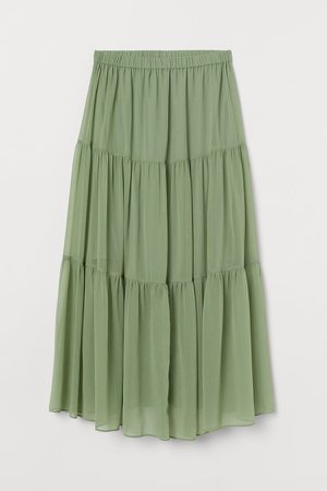 MAMA Crinkled Skirt - Green