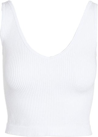 Free People Women's Solid Rib Brami Top at Amazon Women’s Clothing store