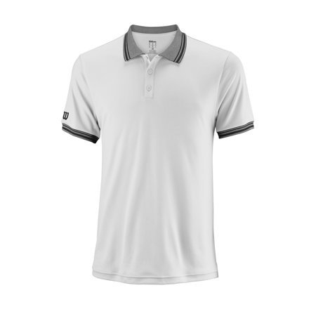 Wilson - Wilson Men's Team Polo Tennis Shirt, White - Walmart.com
