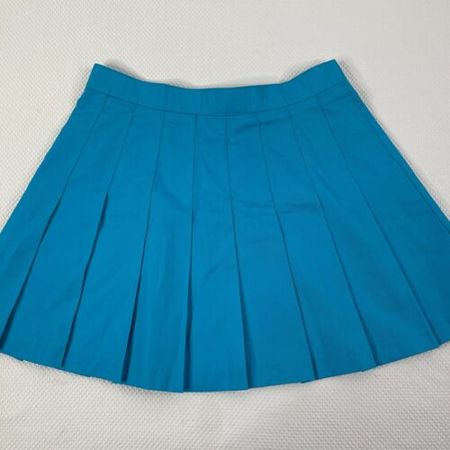 Vintage 80s Deadstock Sport Casuals Blue Jay Pleated Mini Skirt Size 12 | eBay