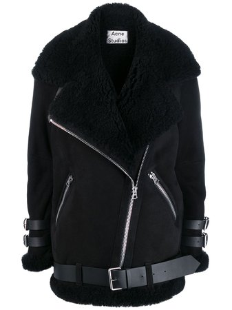 Acne Studios Velocite shearling jacket - FARFETCH