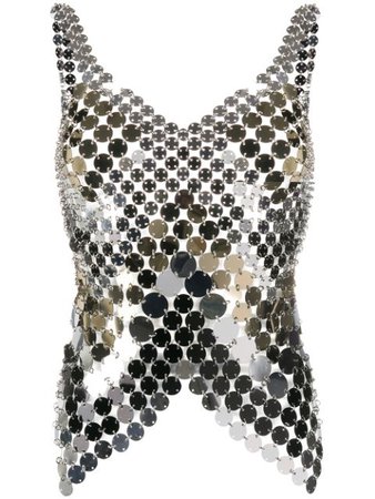 Paco Rabanne Embellished Fitted Tank Top - Farfetch