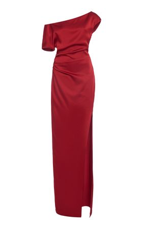 Asymmetric Draped Gown By Del Core | Moda Operandi