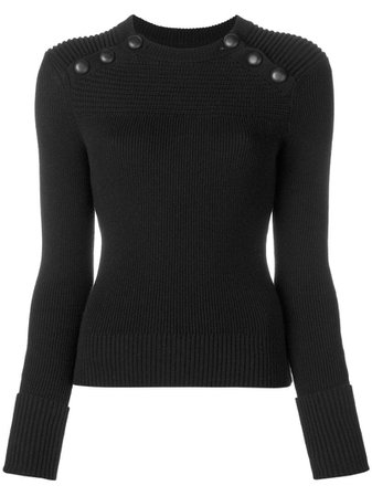 Etoile Isabel Marant Koyle Ribbed Knit Sewater In Black | ModeSens