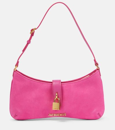 Le Bisou Cadenas Suede Shoulder Bag in Pink - Jacquemus | Mytheresa