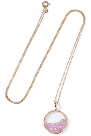 Aurélie Bidermann | Baby Chivor 18-karat gold sapphire necklace | NET-A-PORTER.COM
