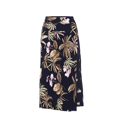 Tropical Garden midi skirt