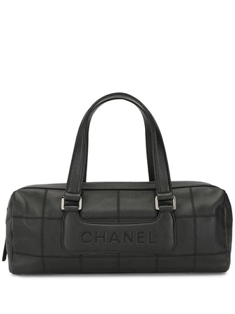 Chanel Pre-Owned Choco Bar Top Handle Bag - Farfetch