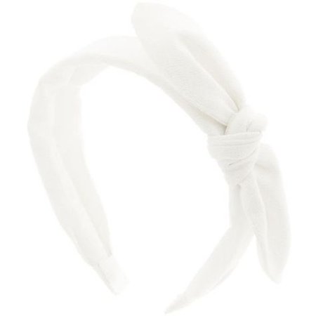White Bow Headband