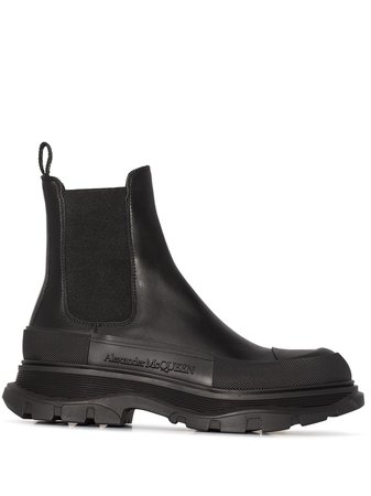 Shop Alexander McQueen chunky-sole Chelsea boots with Express Delivery - FARFETCH