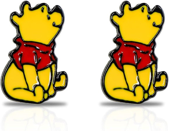Amazon.com: Winnie The Pooh Earrings Cartoon Pooh Ear Stud Winnie The Pooh Bear Jewelry for Women (ER-Pooh): Clothing, Shoes & Jewelry