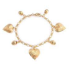 gold charm bracelets