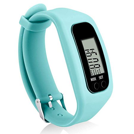 Amazon.com : Bomxy Fitness Tracker Watch, Simply Operation Walking Running Pedometer with Calorie Burning and Steps Counting (Mint) : Sports & Outdoors