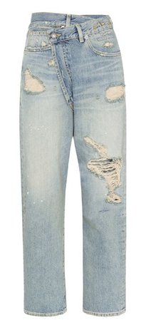 r13 Xovr distressed jeans