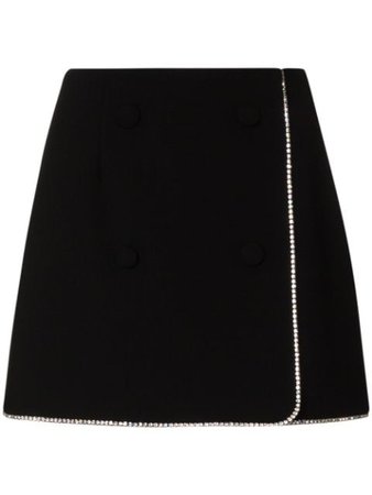 AREA | crystal-embellished mini skirt