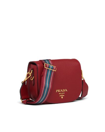 Leather shoulder bag | Prada