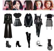 black kpop outfit - Google Search