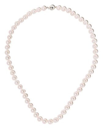 Yoko London 18Kt White Gold And Akoya Pearl Necklace Ss20 | Farfetch.Com
