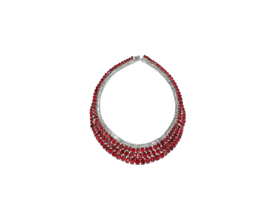 ruby red necklace