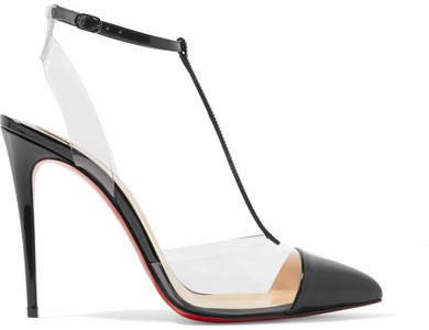 Nosy 100 Patent-leather And Pvc Pumps - Black