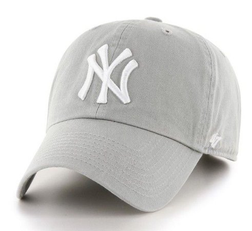 gray yankee cap