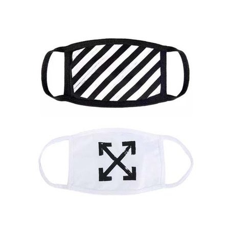Off white face mask