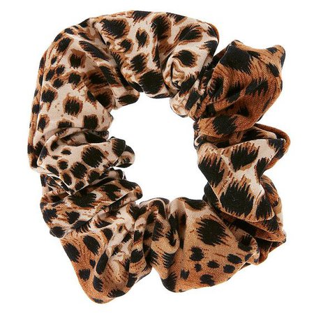 Leopard Print Hair Scrunchie
