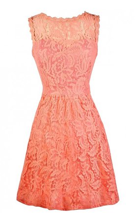 coral dress