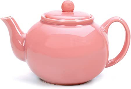 Amazon.com | RSVP Large Stoneware 6-Cup Teapot, Pink: Tea Pot: Teapots